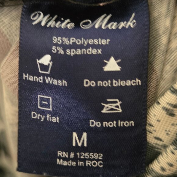 White Mark Cheetah Print Palazzo Pants Pull On Size M - Picture 8 of 8